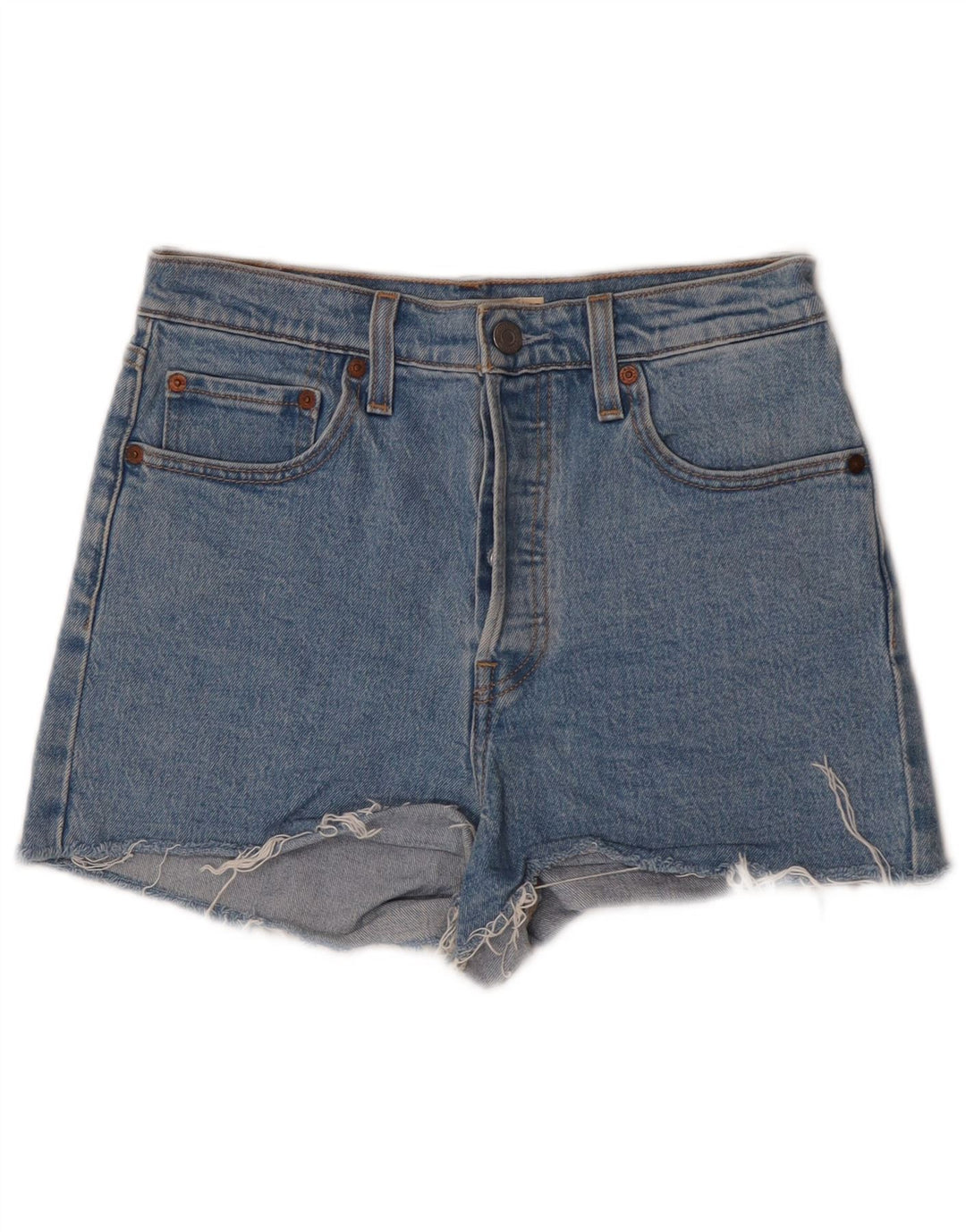 Damskie spodenki jeansowe Levi's W28 Średni niebieski, bawełniany