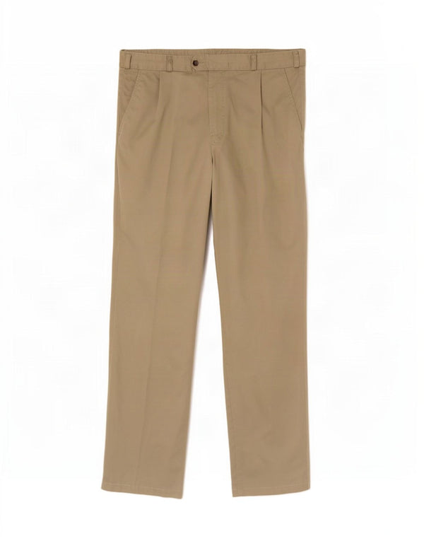 Liberty Mens Pegged Suit Trousers W38 L31 Beige Cotton