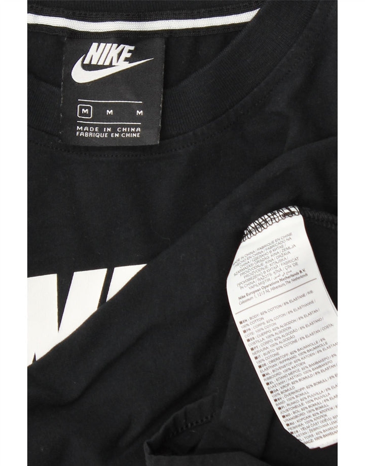 Damskie body graficzne Nike UK 12, średnia czarna bawełna