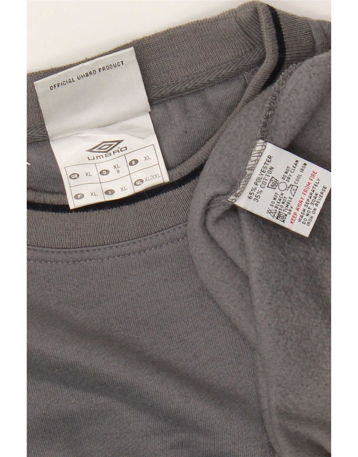 Męski sweter Umbro XL Szary poliester