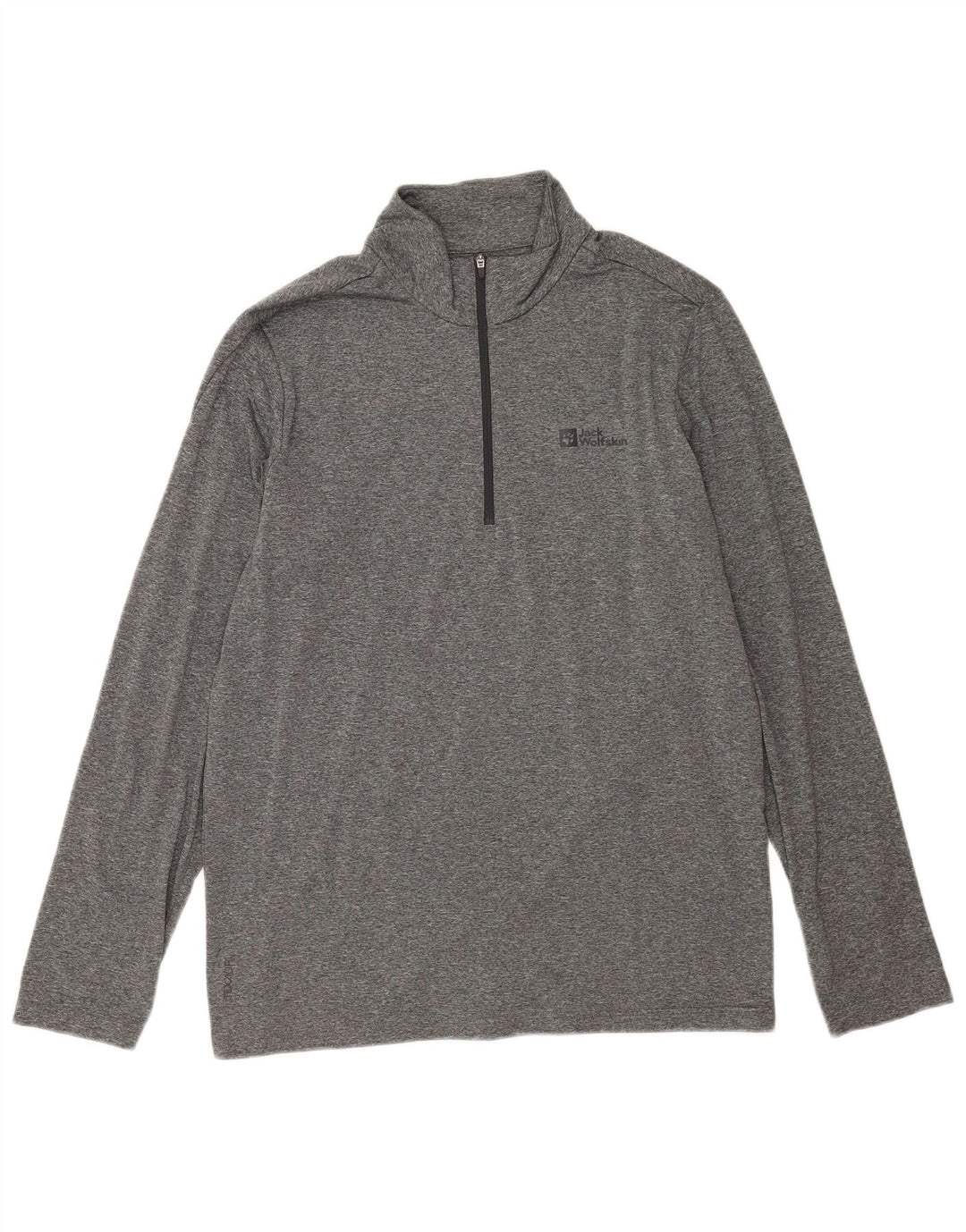 Męski dres Jack Wolfskin z zamkiem błyskawicznym, UK 42, duży, szary