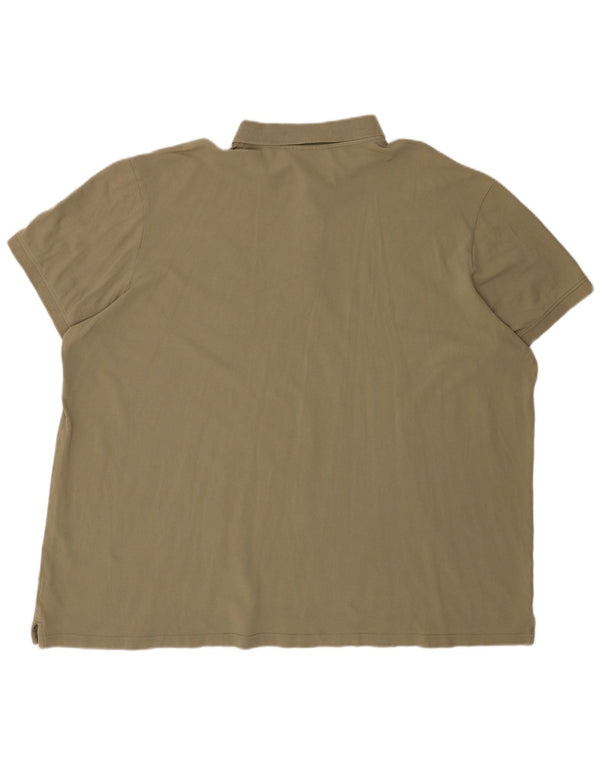 Męska koszulka polo Kappa 6XL, bawełna khaki