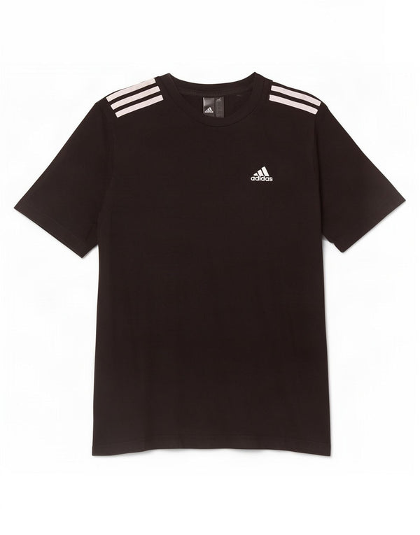 Adidas Męska Koszulka Top Mała Czarna Bawełna