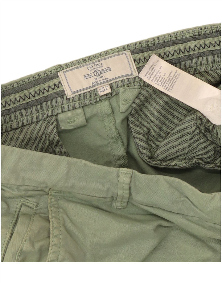 Damskie spodenki Chino Fat Face US 6 Medium W30, zielona bawełna