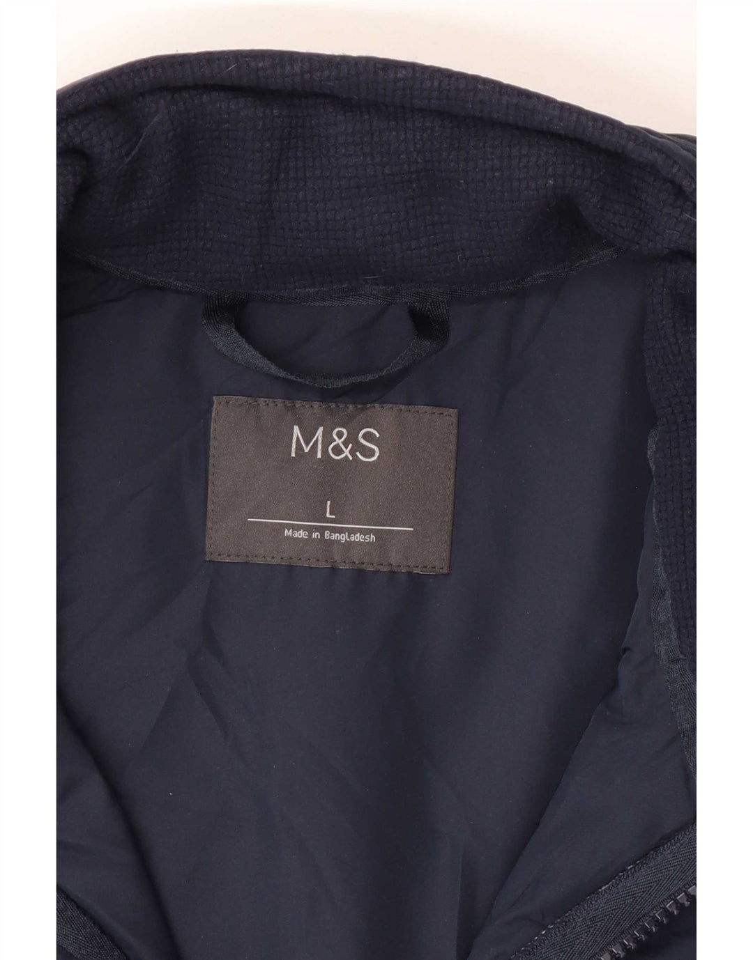 Męska kurtka dresowa Marks & Spencer, duża, granatowa, z blokami kolorów