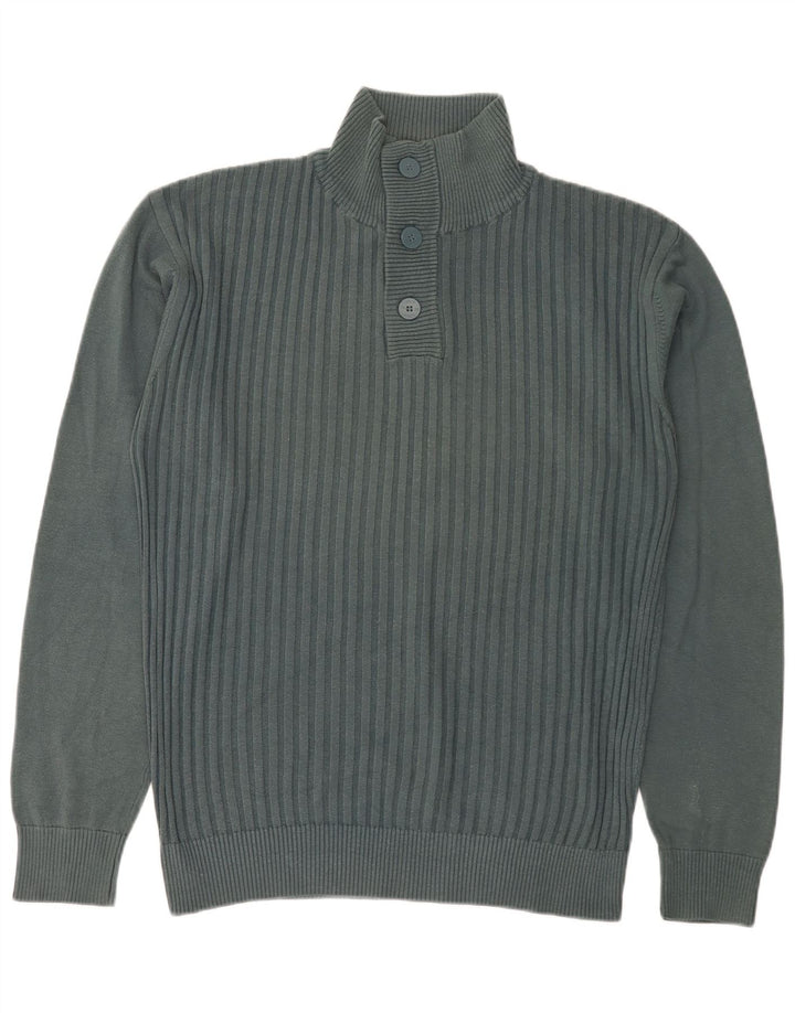 Męski sweter zapinany na guziki Jack & Jones XL, zielony, bawełniany