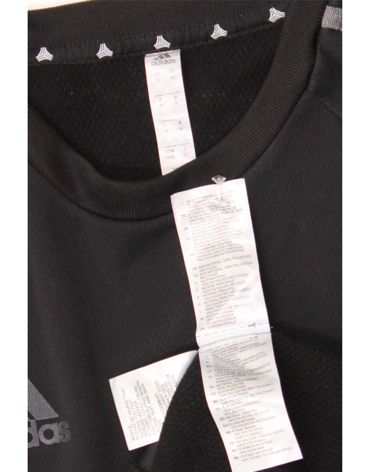 Męska bluza Adidas z grafiką, średni czarny poliester