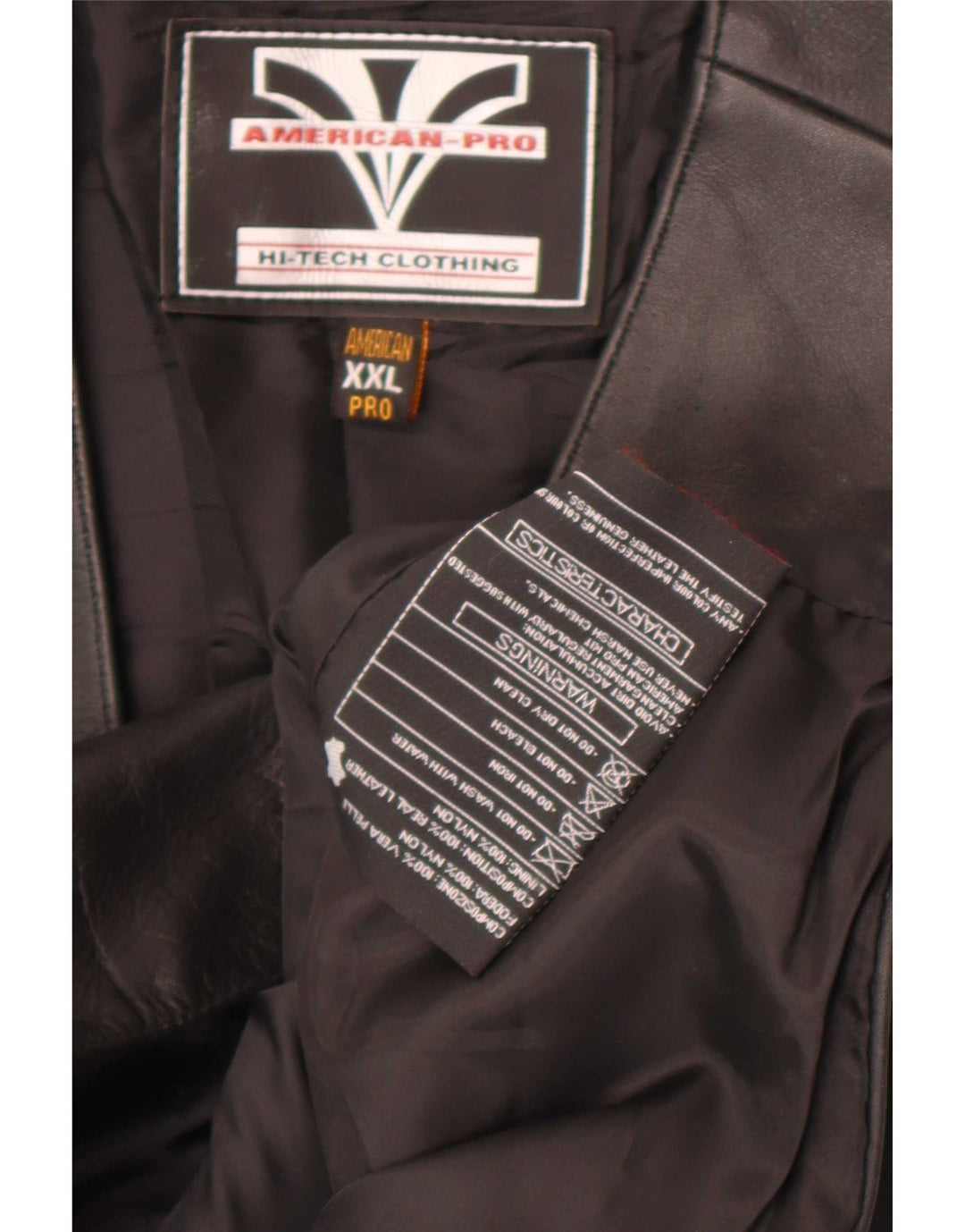 Vintage męska skórzana kamizelka 2XL czarna
