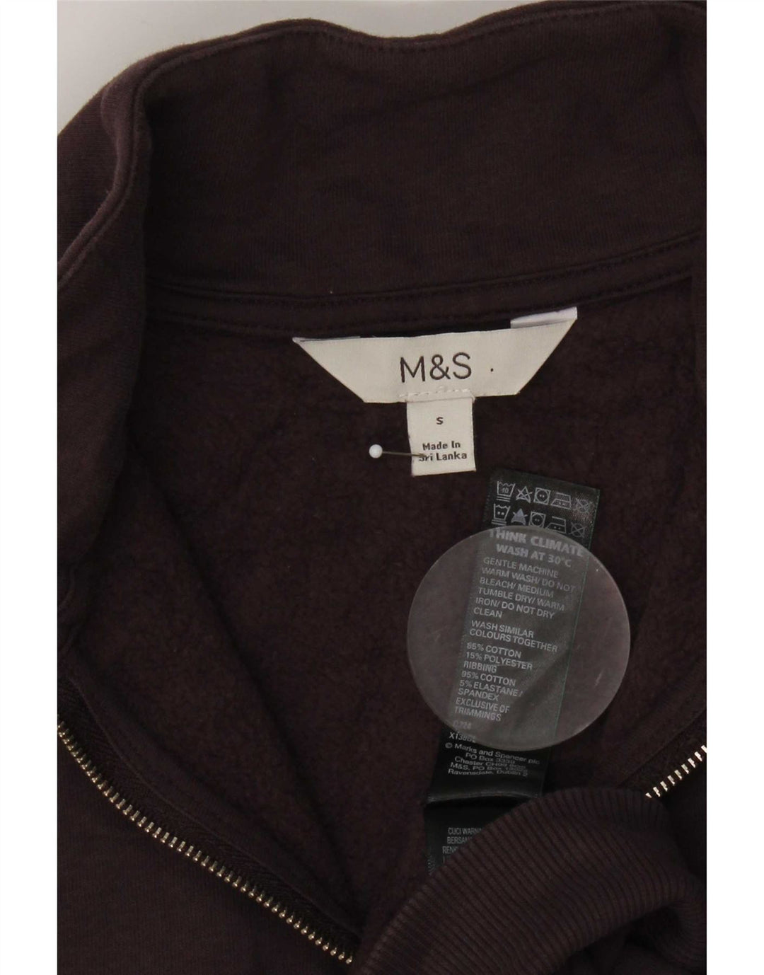 Marks & Spencer Damska bluza oversize UK 10, mała fioletowa