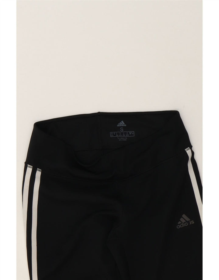 ADIDAS Womens Climalite Leggings UK 8/10 Small  Black Polyester Vintage Adidas and Second-Hand Adidas from Messina Hembry 