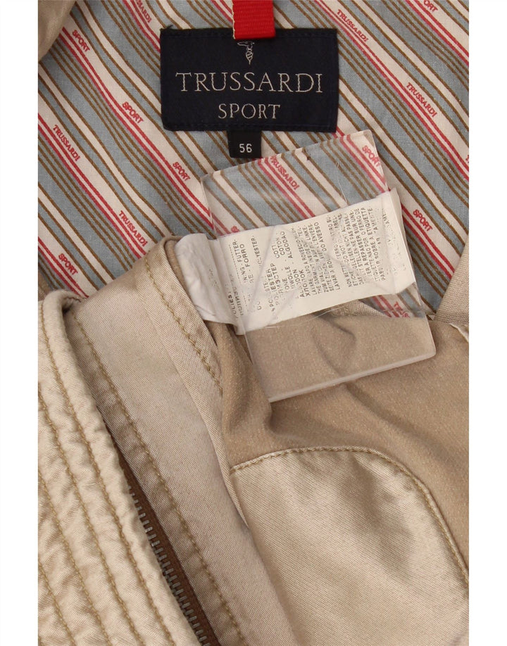 Męska kurtka użytkowa Trussardi IT 56 3XL beżowy poliester