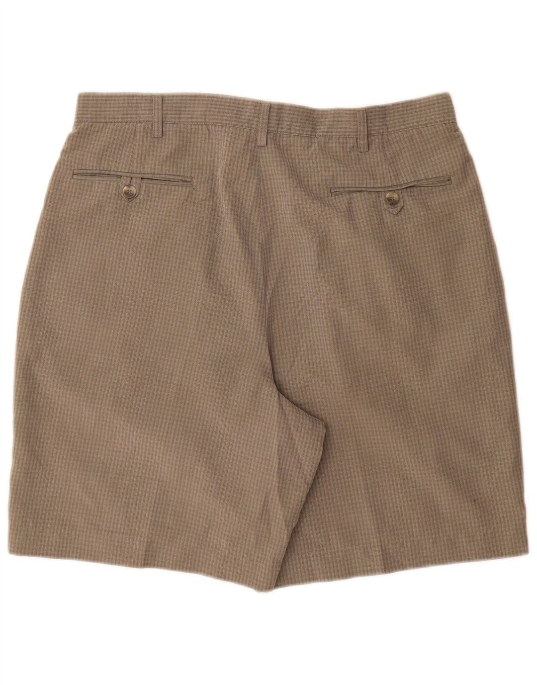 Marks & Spencer Męskie spodenki Chino W36, duże, zielone, poliestrowe w kratę