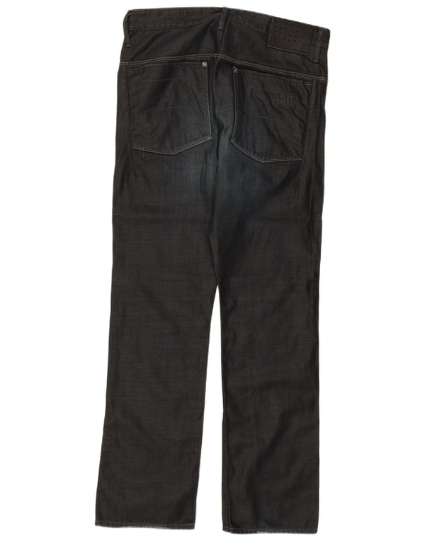 Męskie proste dżinsy G-Star W33 L32 Granatowa bawełna