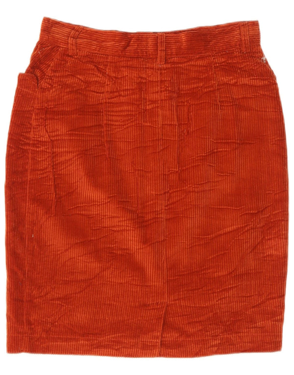 Damska spódnica sztruksowa Olivia Hassler IT 44 Medium W28 Pomarańczowa bawełna