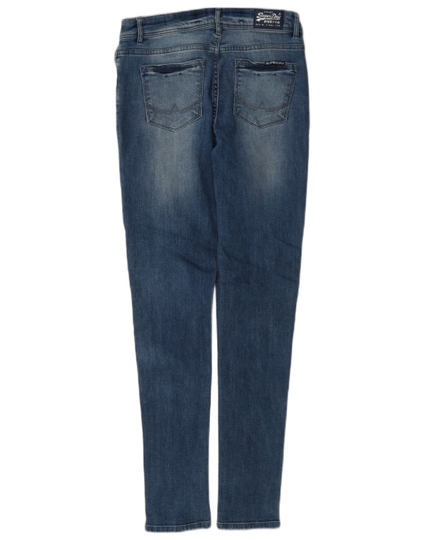 Damskie jeansy skinny Superdry W28 L32 Niebieskie, bawełniane
