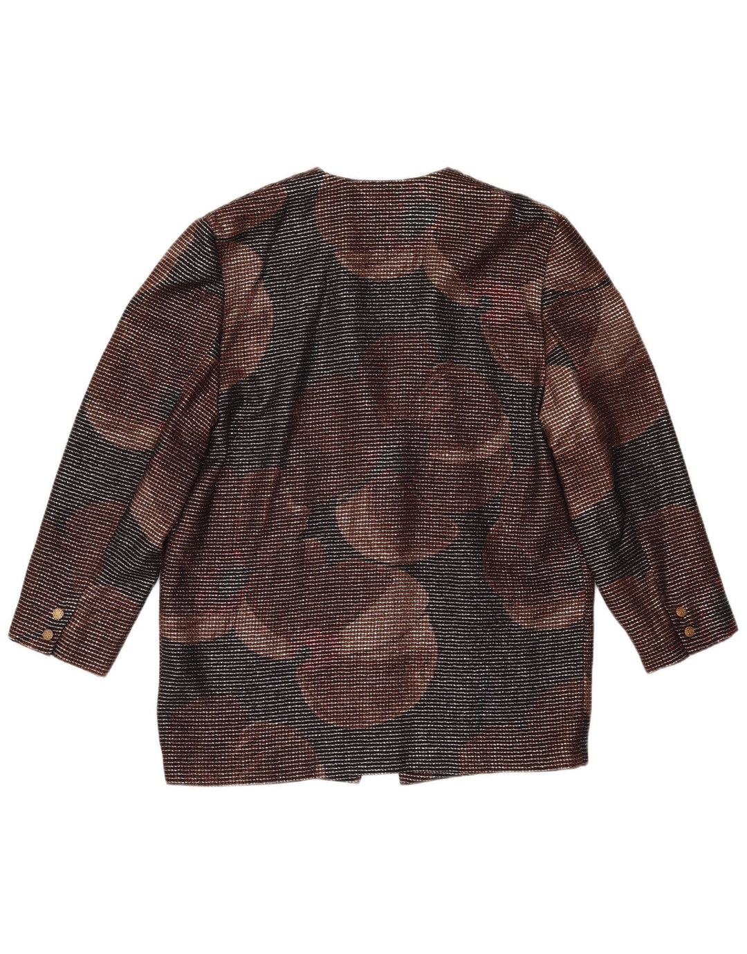 Damska marynarka zapinana na 1 guzik w stylu VINTAGE IT 46, duża, wielokolorowa, geometryczna