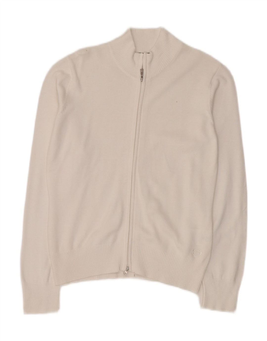 Damski sweter kardigan Sergio Tacchini IT 44 Średnia biała bawełna