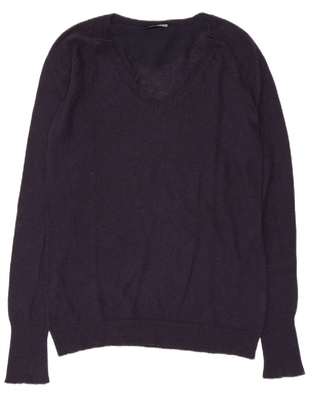 Damski sweter z dekoltem w kształcie litery V Max & Co. UK 10, mały, granatowy