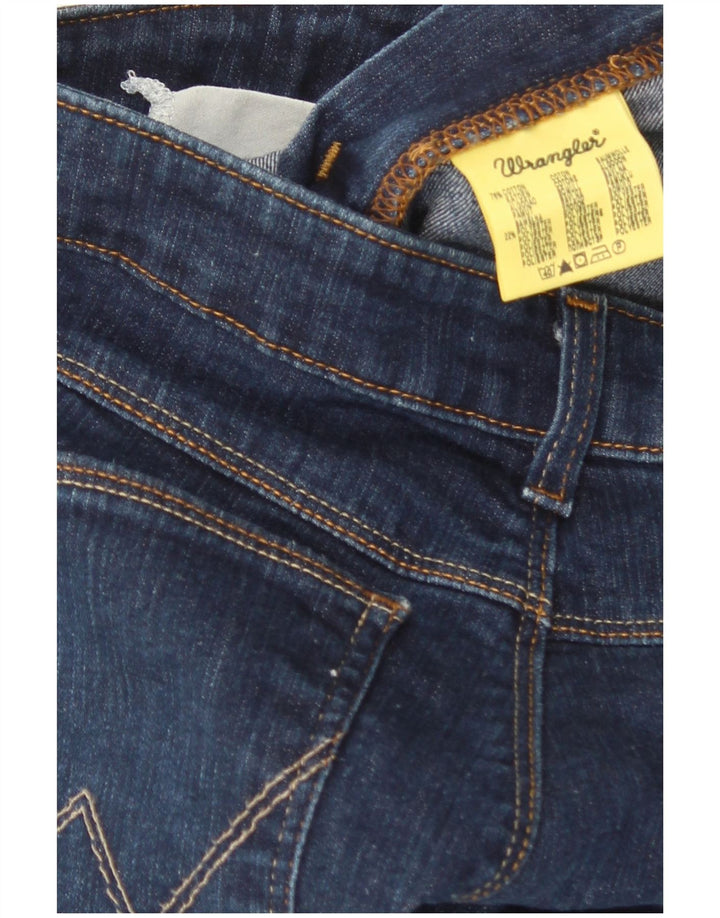 Damskie jeansy rozkloszowane Wrangler W31 L32 Granatowe, bawełniane