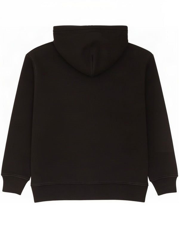 Męski sweter z kapturem Zara, mały, czarny, bawełniany