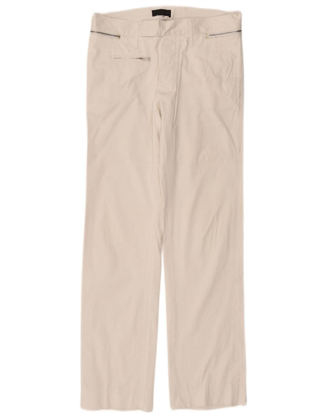 Proste spodnie damskie RICHMOND IT 46 duże W32 L31 białe