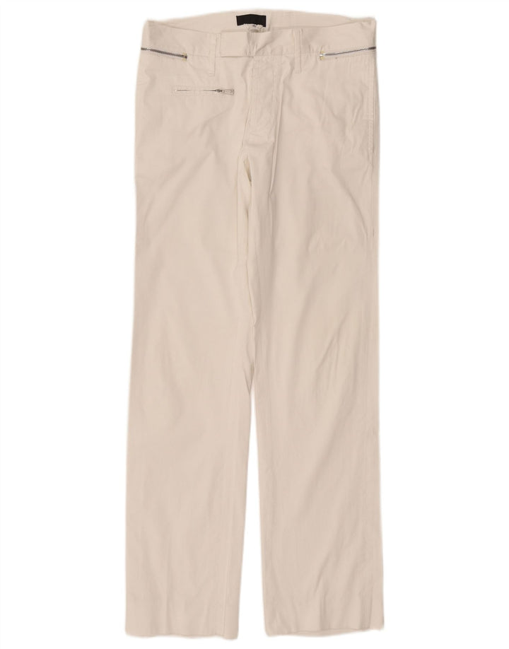 Proste spodnie damskie RICHMOND IT 46 duże W32 L31 białe