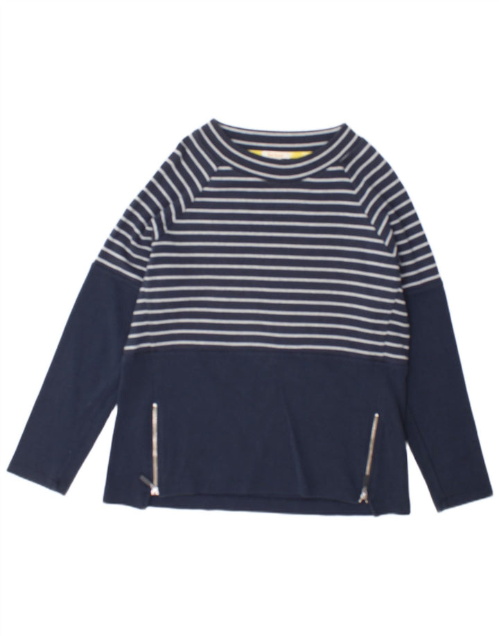 Damski top Barbour z długim rękawem, UK 12, średni granatowy, bawełniany w paski