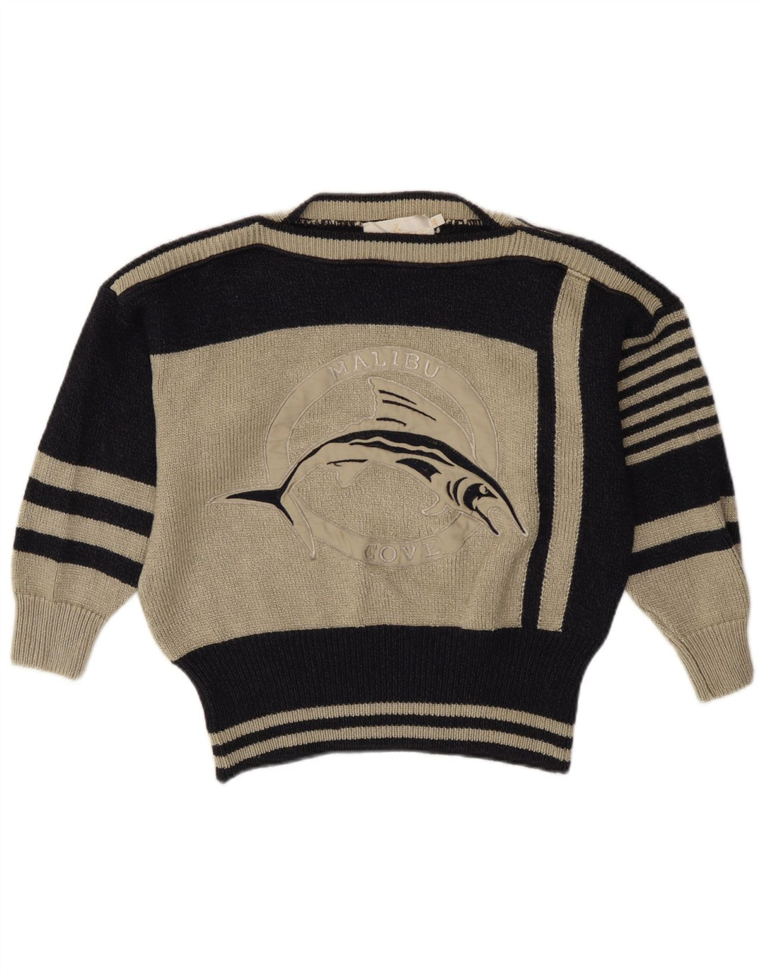 Sweter damski Avant Garde z dekoltem w łódkę EU 40, średni granatowy