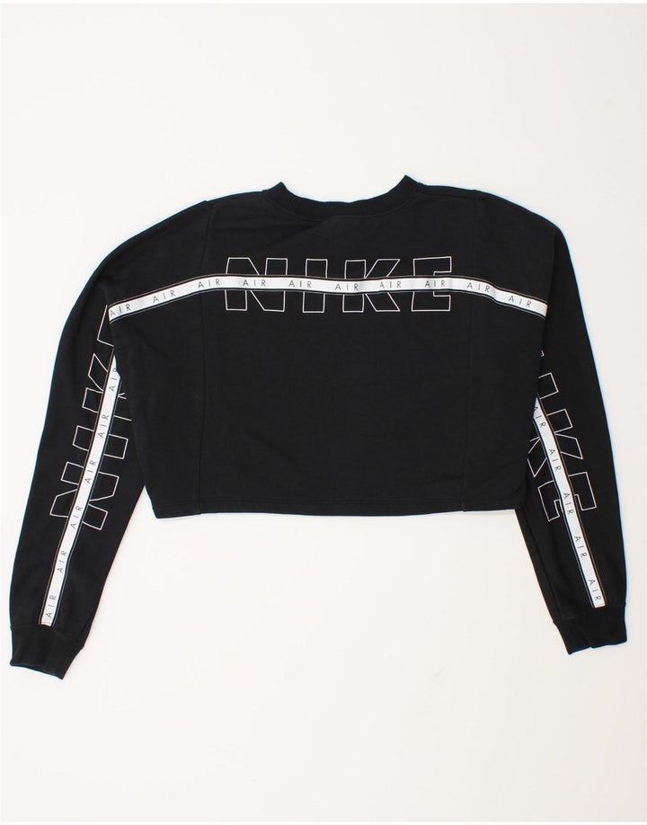 Damska bluza dresowa Nike Oversized Crop Graphic UK 14, średnia czarna