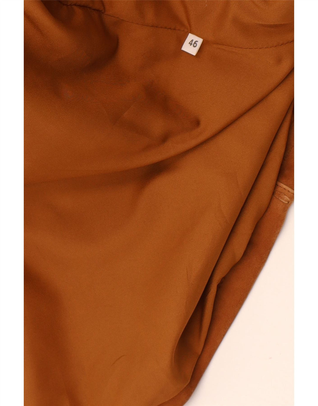 Vintage damski zamszowy płaszcz oversize IT 46 duży brązowy