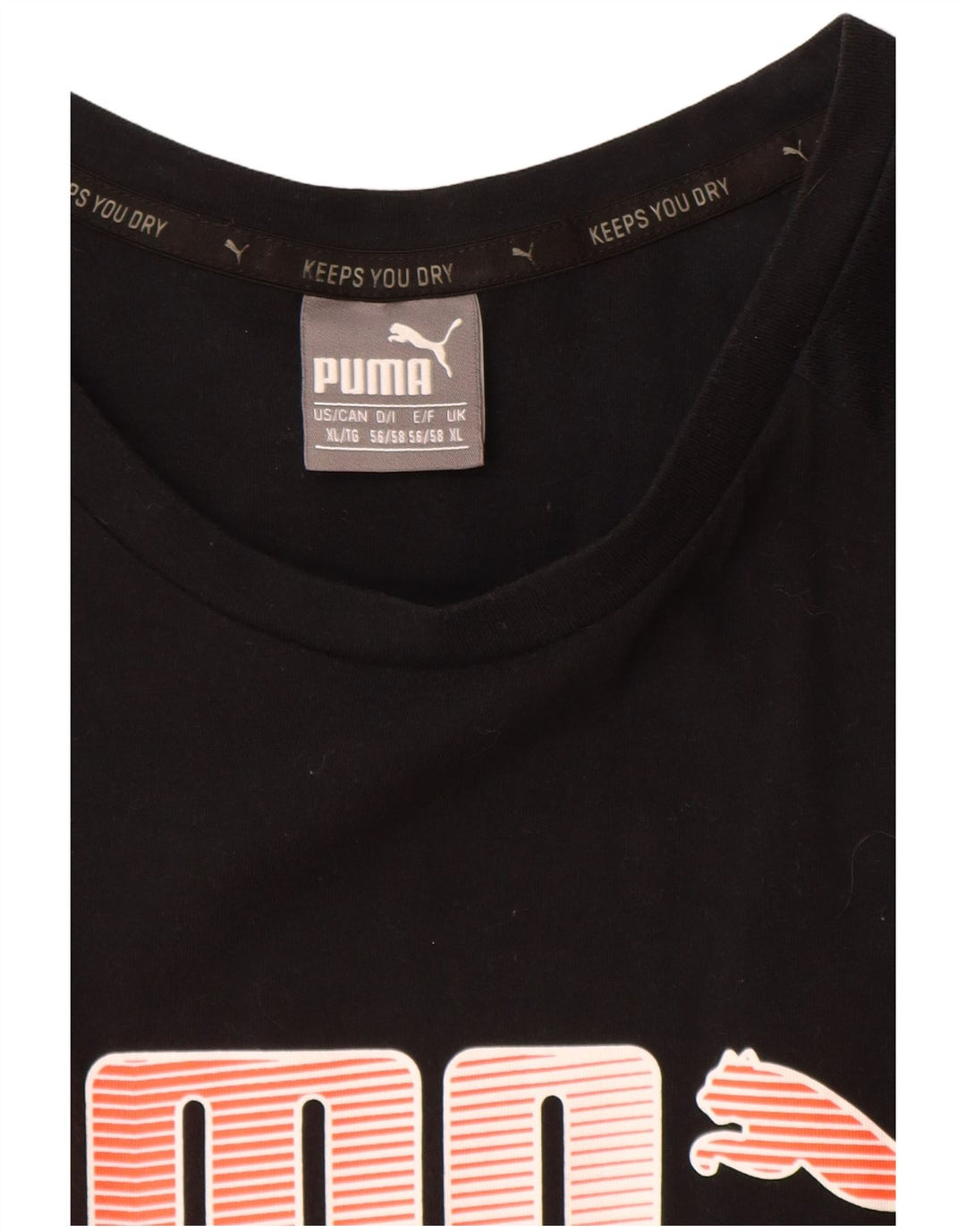 Męski T-shirt z grafiką Puma, XL, czarny