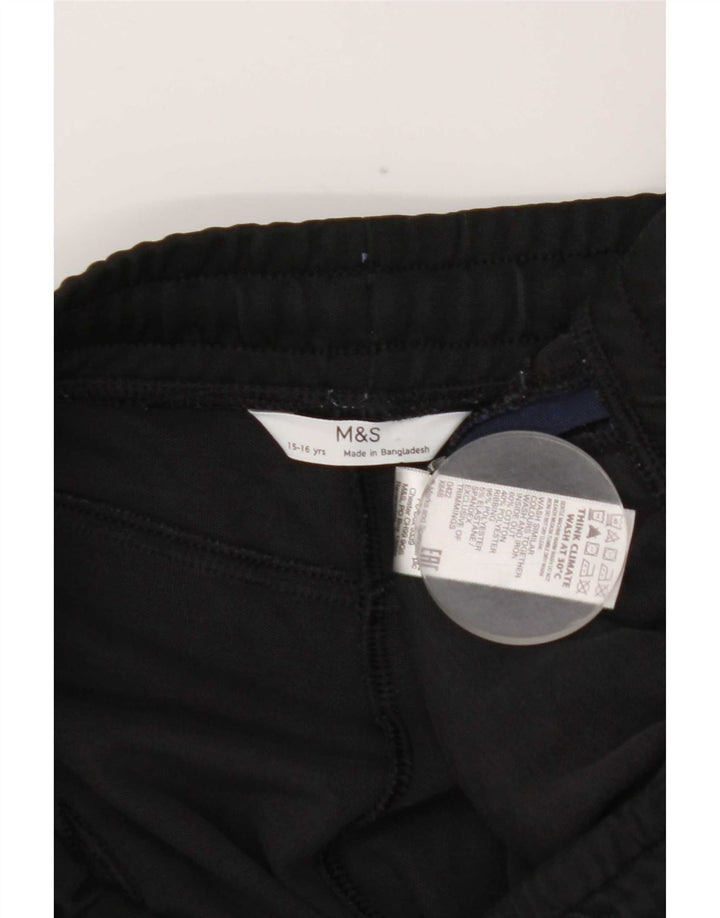 Marks & Spencer Chłopięce spodnie dresowe Joggery 15-16 lat Czarne