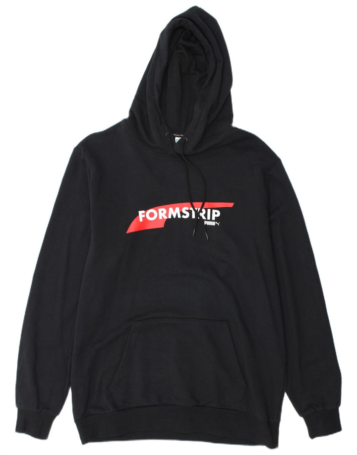 Męski sweter z kapturem i grafiką PUMA, duży, czarny