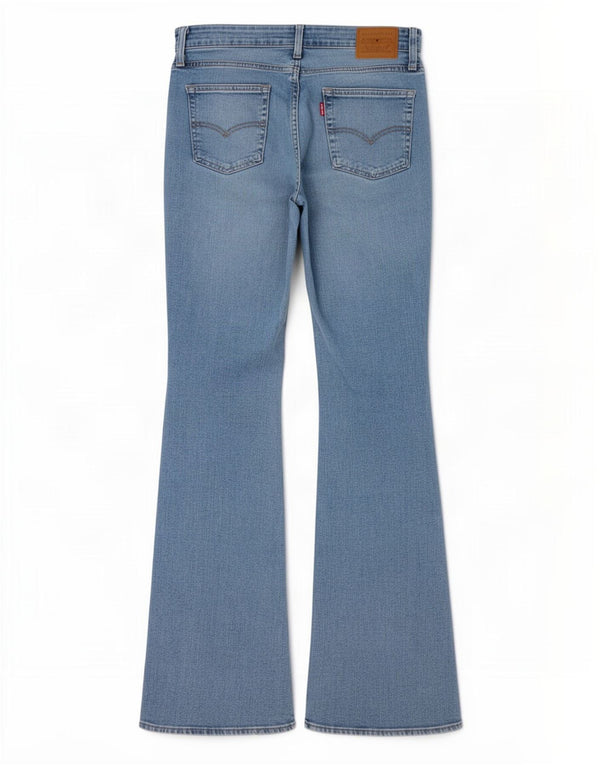 Damskie jeansy Levi's 726 z wysokim stanem, rozkloszowane W29 L32, niebieska bawełna