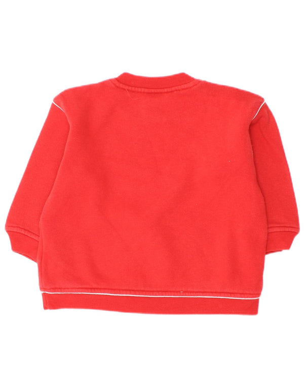 Bluza Adidas Baby Boys Graphic z guzikami pod szyją, 9-12 miesięcy, czerwona