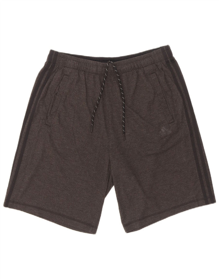 Męskie spodenki sportowe Adidas Climalite, duże, szare, bawełniane