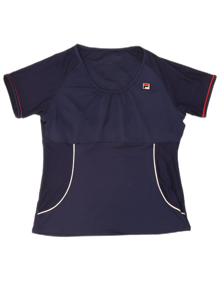 T-shirt damski Fila Top UK 14 Średni granatowy poliester