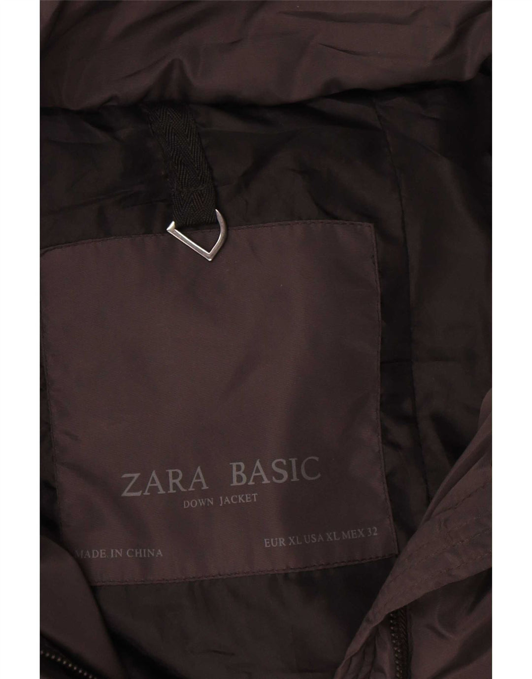 Damska ocieplana kurtka Zara UK 18 XL, czarny poliester