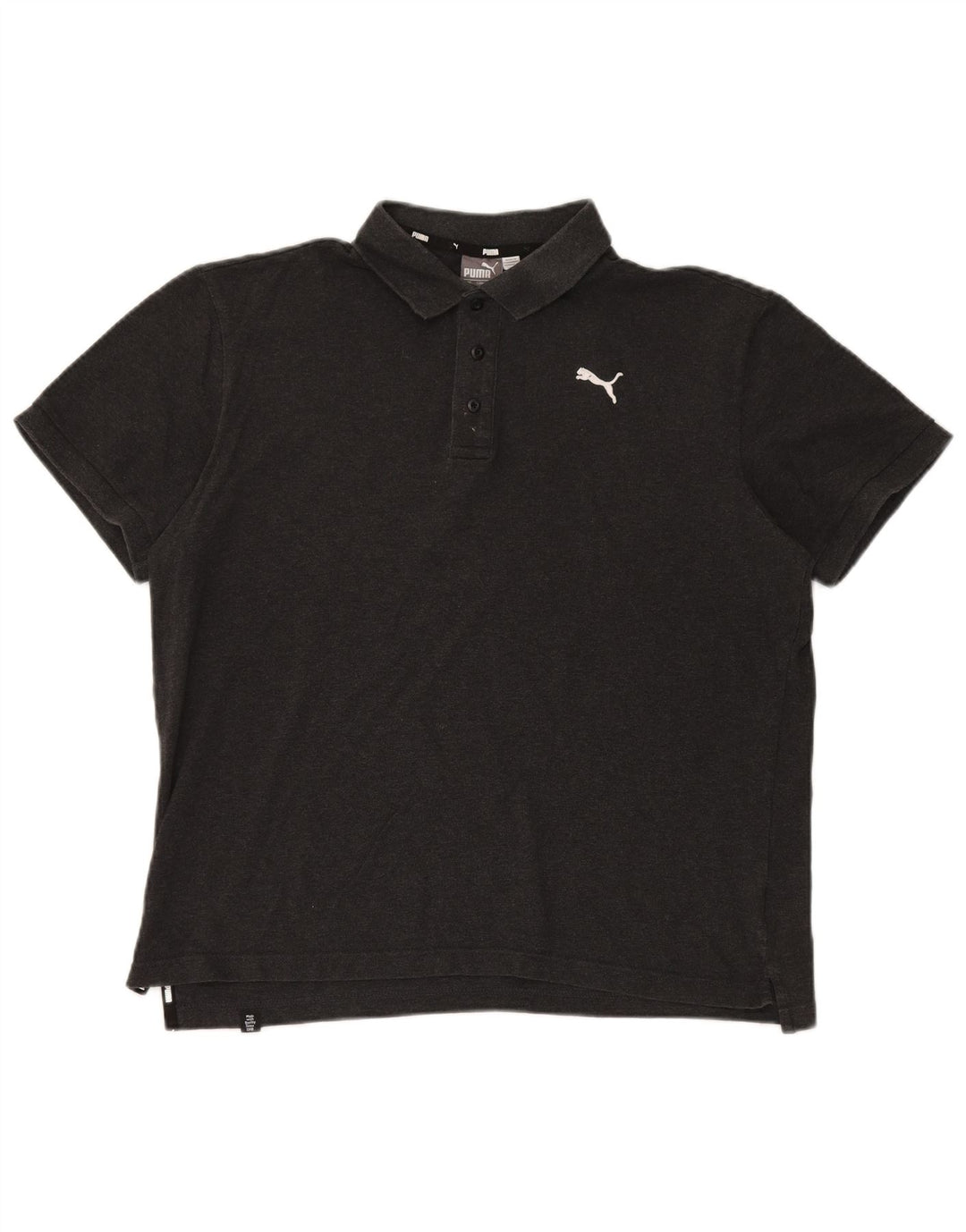 Męska koszulka polo Puma, duża, szara, bawełniana