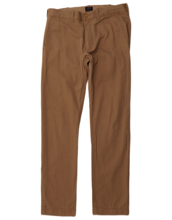 J. CREW Męskie spodnie Chino The Driggs Slim W30 L32 Beżowa bawełna