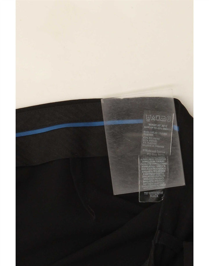 Spodnie damskie Marks & Spencer Bootcut UK 14, duże, W34 L28, czarne