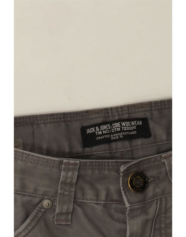 Męskie spodnie bananowe Jack & Jones W28 L28 szare