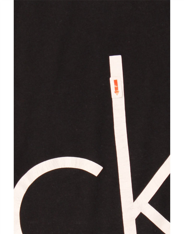 Męski T-shirt z grafiką Calvin Klein, duży, czarny