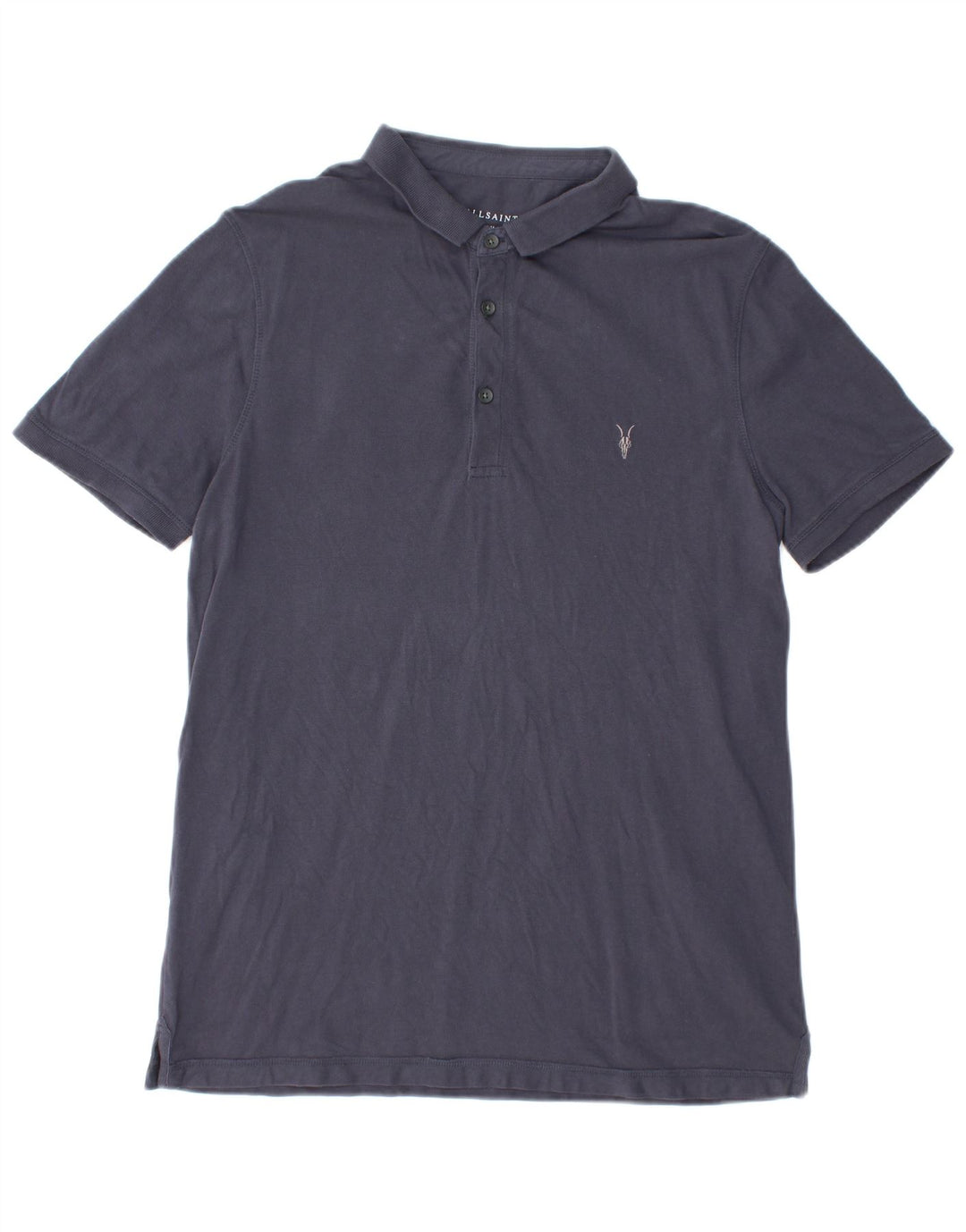 Męska koszulka polo ALL SAINTS, duża, granatowa, bawełniana