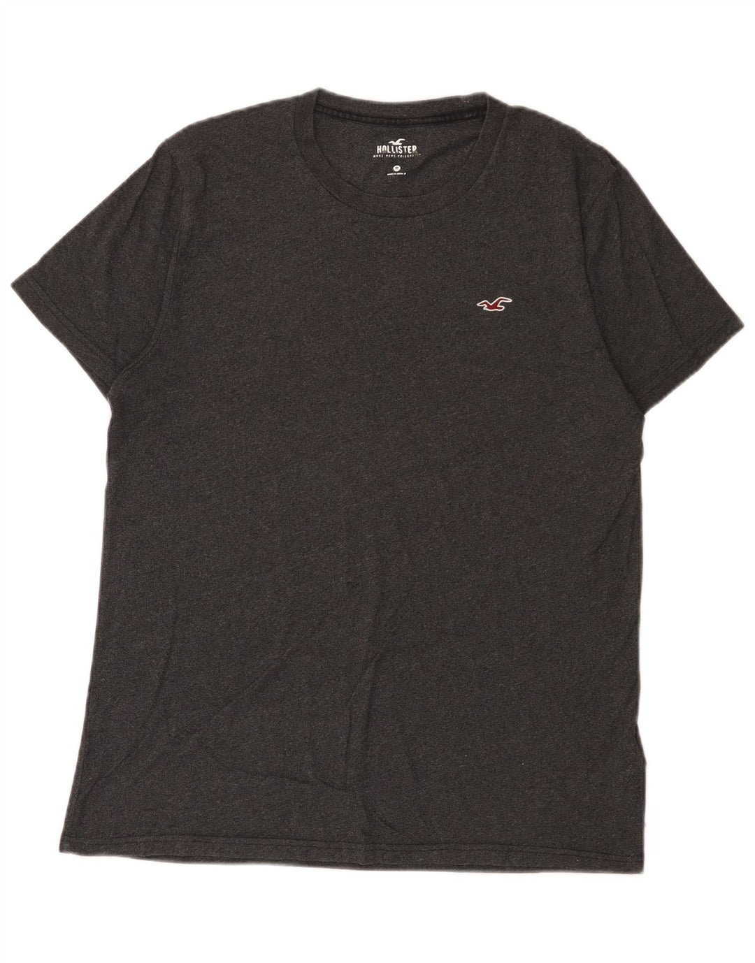 T-shirt męski Hollister Top, średnioszary, bawełniany