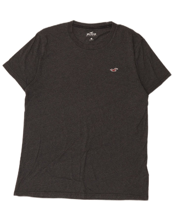 T-shirt męski Hollister Top, średnioszary, bawełniany
