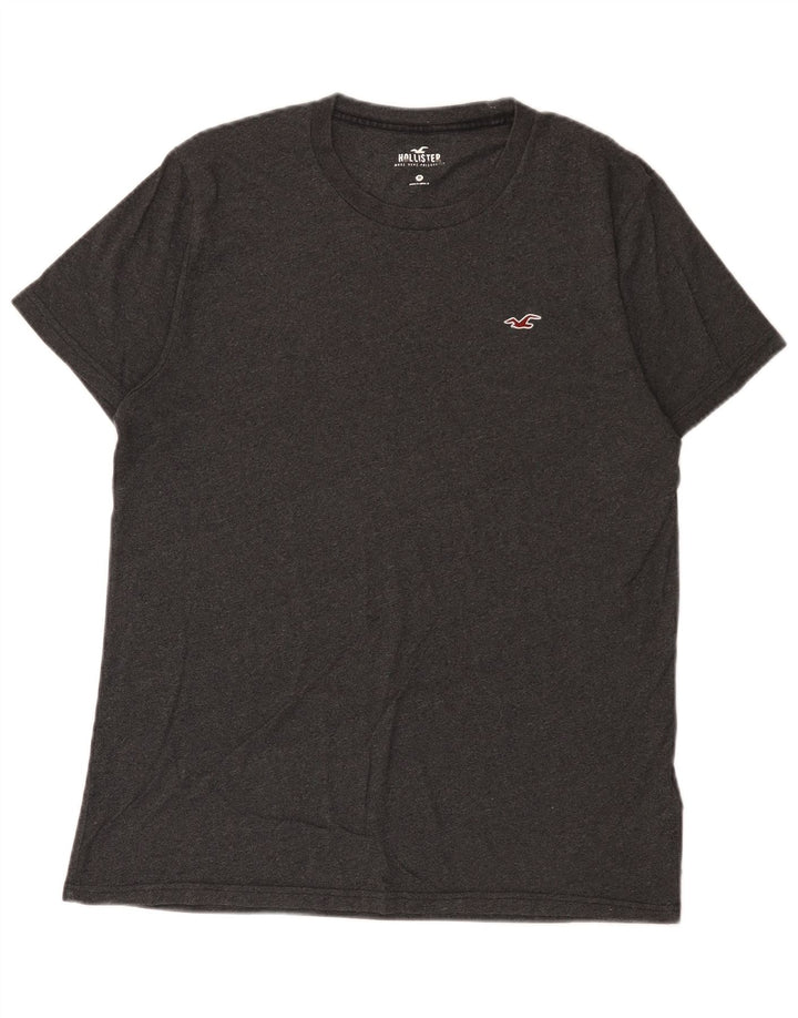 T-shirt męski Hollister Top, średnioszary, bawełniany