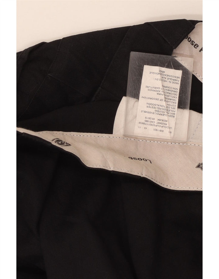 Męskie spodnie cargo Dickies o luźnym kroju W48 L32 Czarny poliester