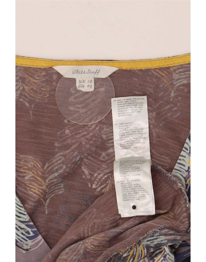 Damska bluzka z rękawem 3/4 White Stuff, UK 18 XL, wielokolorowe kwiaty