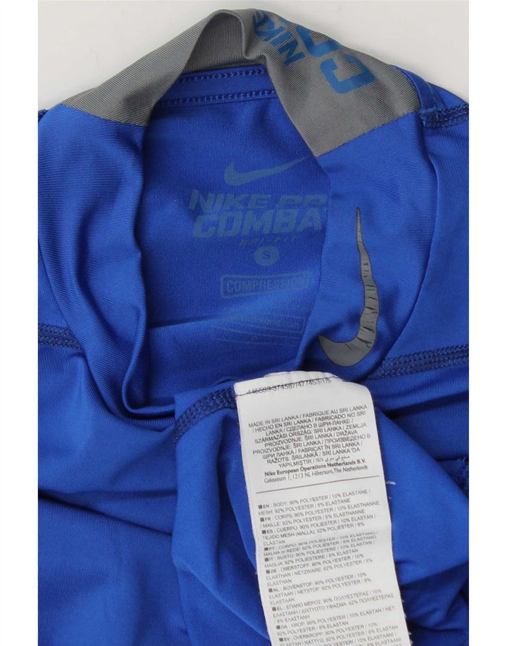 Nike Męska Koszulka Dri Fit z Długim Rękawem Rozmiar Mały Niebieski Poliester